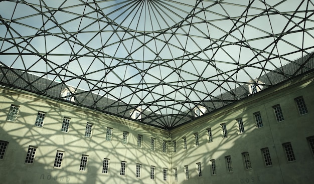 Glass roof on a big building