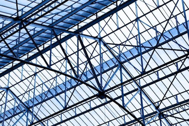 Glass roof of industrial building