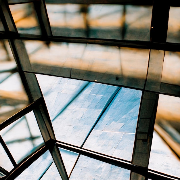 A glass roof is shown with the word " the word " on it. "