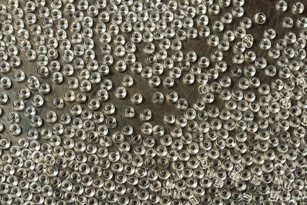 Glass seed beads textured background