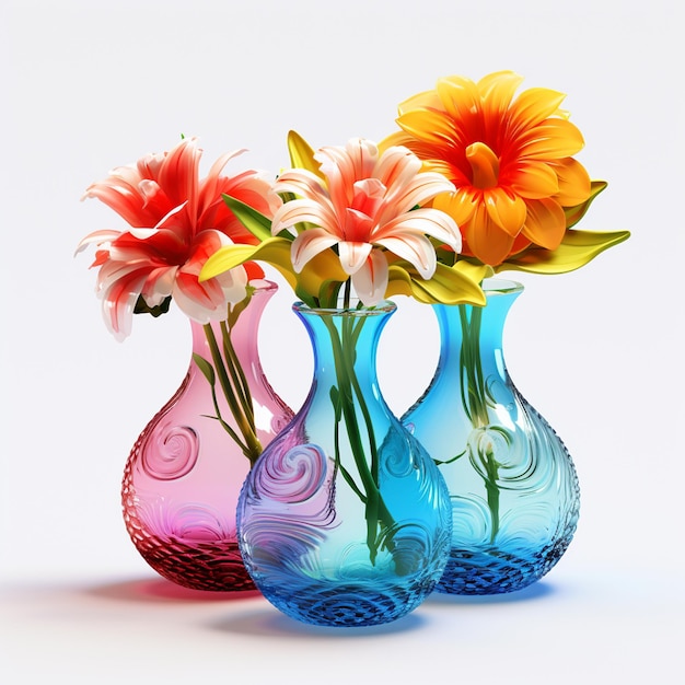 Glass Single Stem Flower Vases