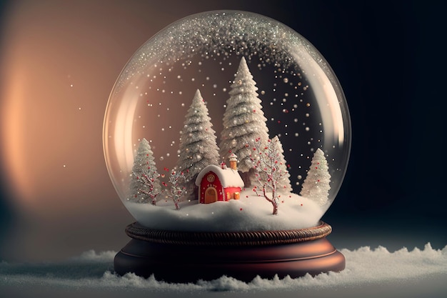 Photo glass snow globe christmas decorative designglass ball with snow inside christmas tree decorations