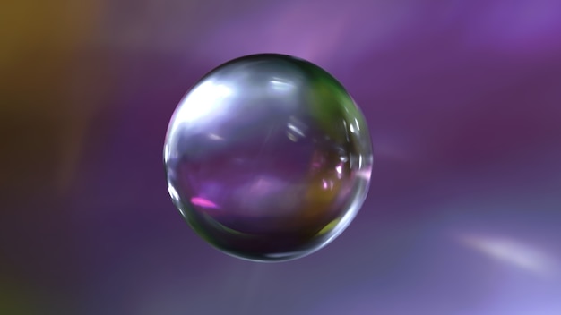  glass sphere with background 