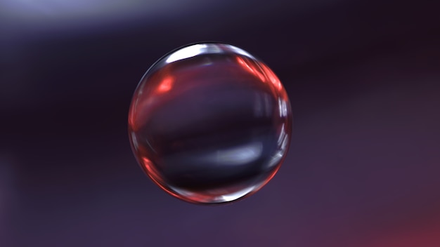  glass sphere with background 