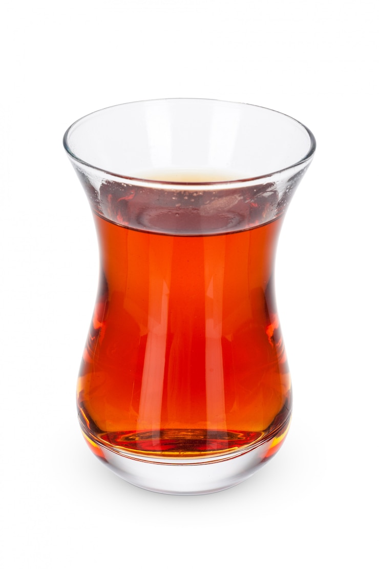 Photo glass tea cup isolated