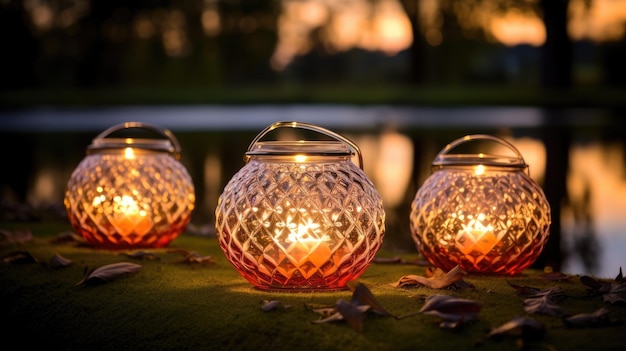 Glass Tealight Holders