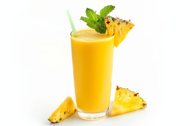 A glass of Tempting Pina Colada Drink