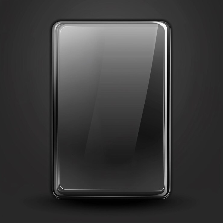 glass texture on black background