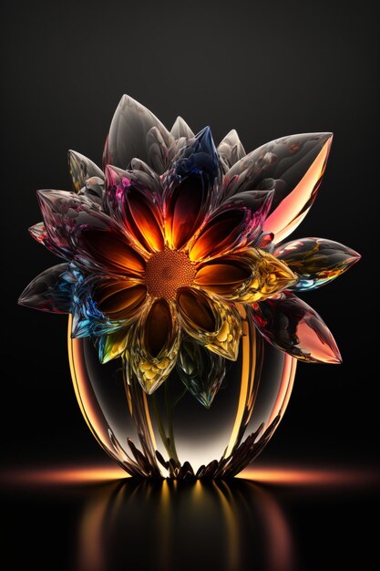 Crystal Flower  Deep Dream Generator