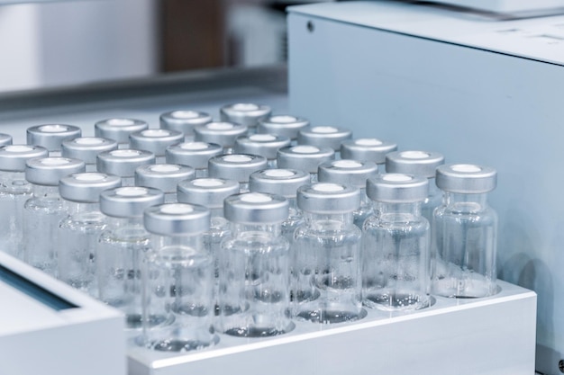 glass vials for liquid samples
