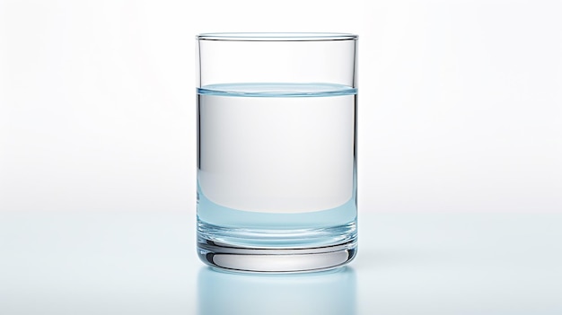 Glass of water isolated on background