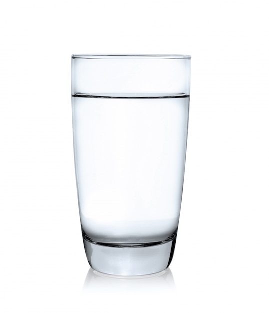 Premium Photo  Glass of water isolated on white