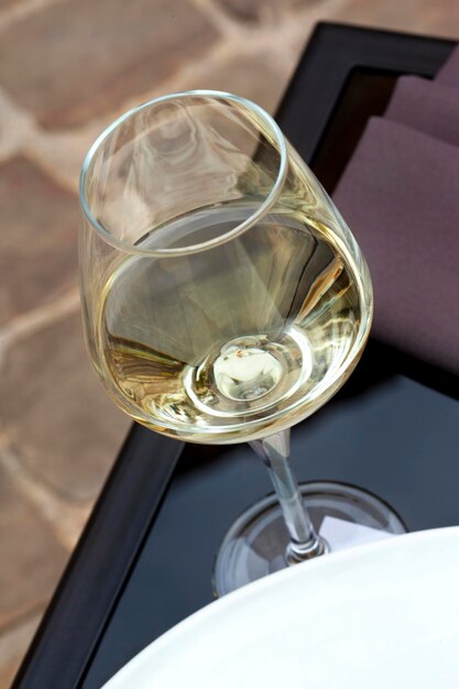 Glass of white wine