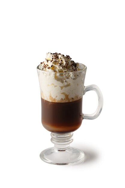 Glass with Espresso con panna