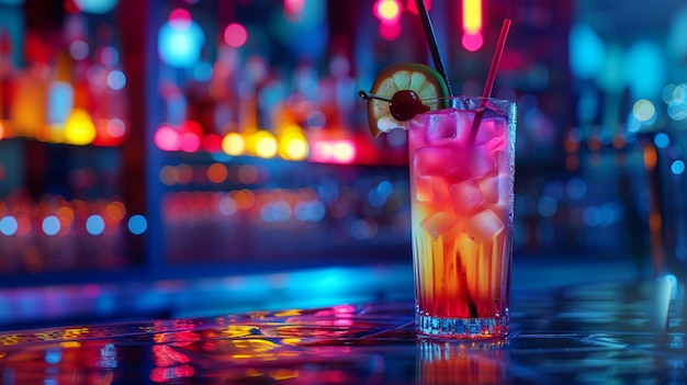 a glass with a fruit drink and a green coconut