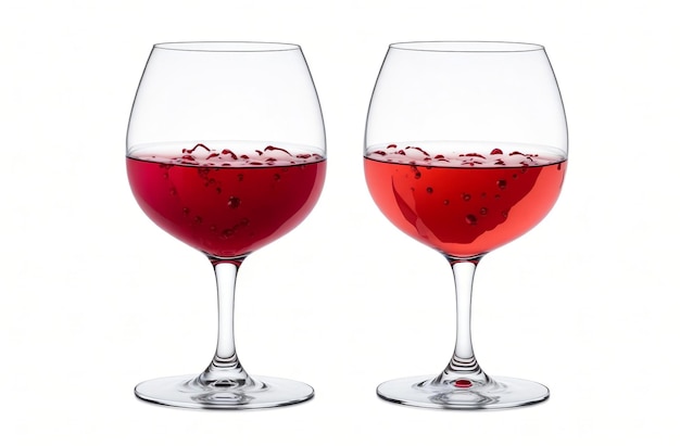 Бокал с красным вином, изолированные на белом фоне