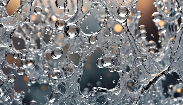Photo a glass with water drops