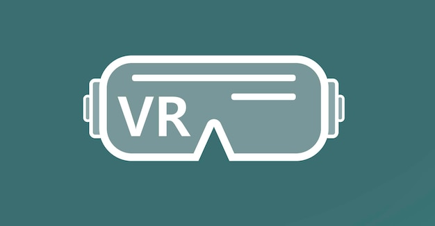 Glasses icon for virtual reality
