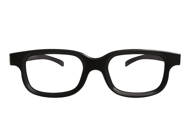 Photo glasses isolated black