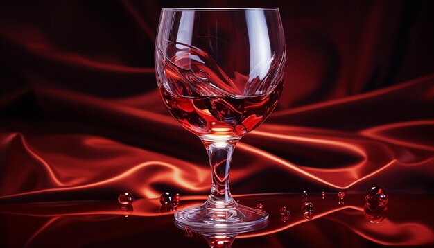 Photo glasses of red wine