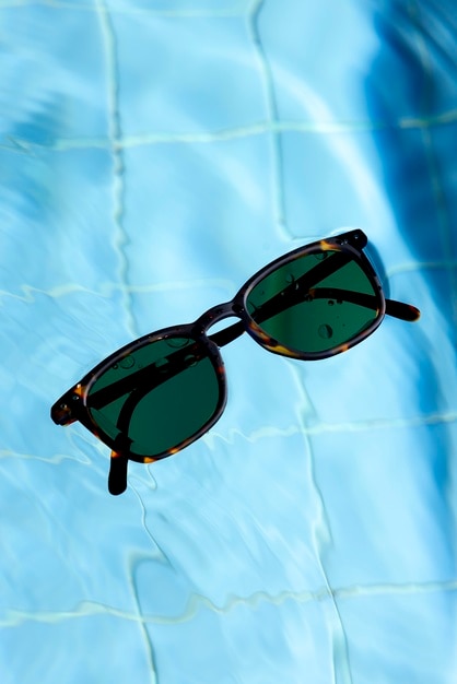 Glasses with rounded frames still life