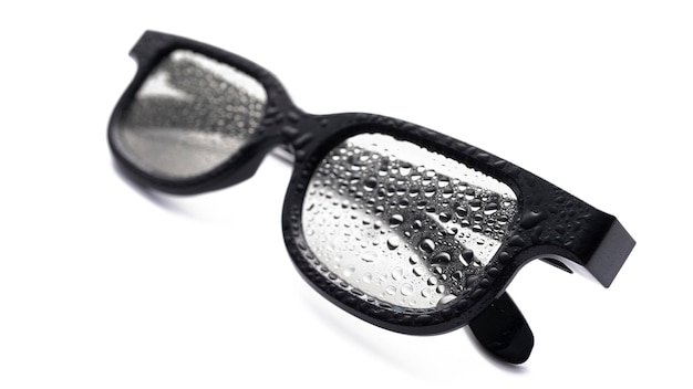 Glasses with water drops on glasses