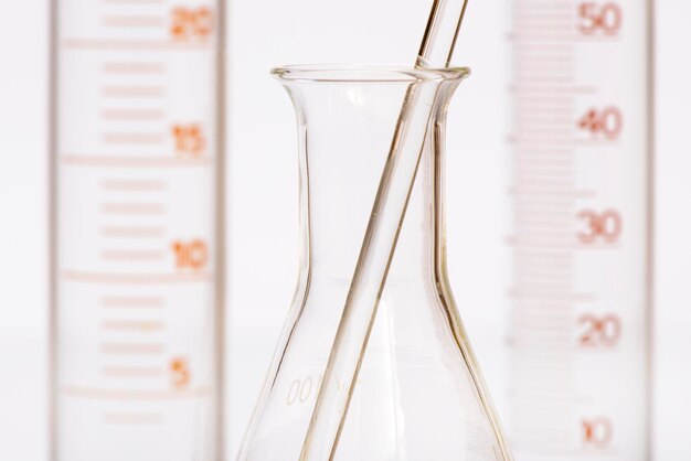 Photo glassware in laboratory