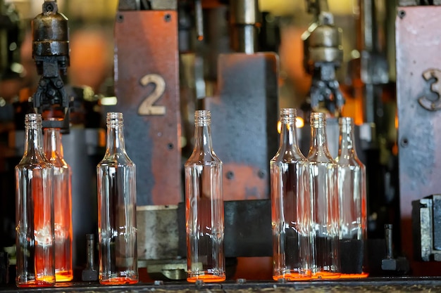 Glassworks Glass industry The process of making glass bottles