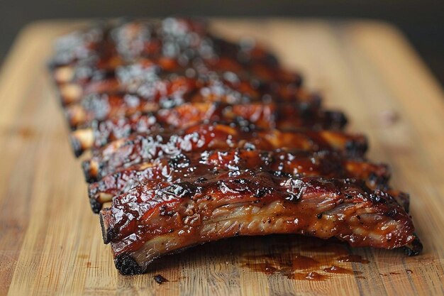 Photo glazed bbq ribs temptation