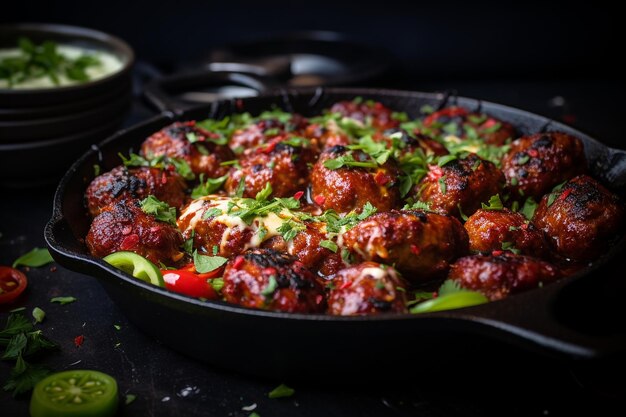 Glazed Honey Mustard Meatball Kebabs