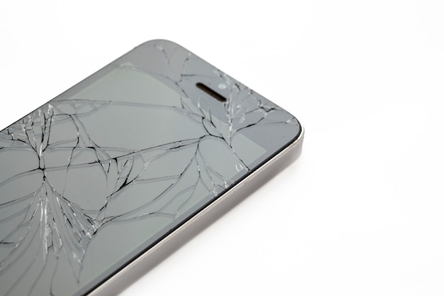 glazen display smartphone gebroken crack