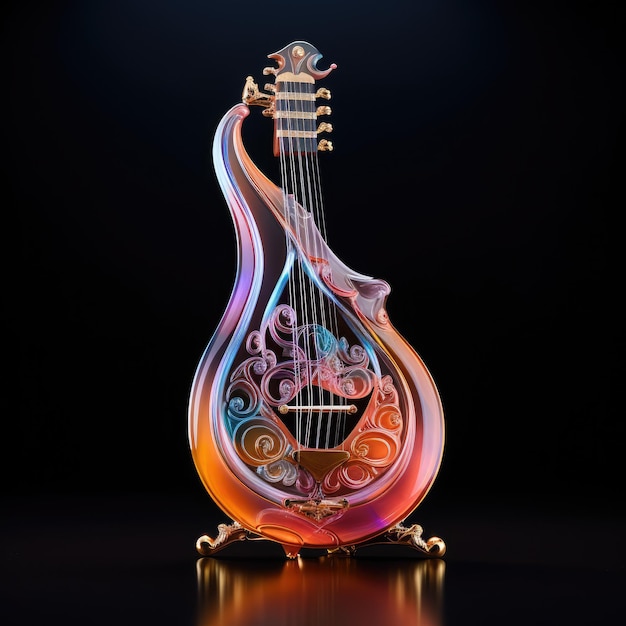 Glazen mandoline met delicate