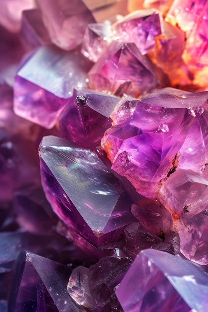 Gleaming Beauty CloseUp of a Beautiful and Shiny Corundum Crystal Exhibiting its Radiant Brilliance in a Captivating Background
