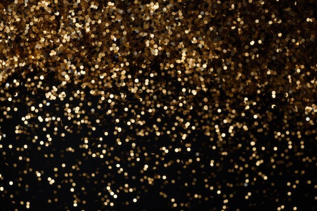 Photo gleaming gold confetti captivating background design element in a 32 aspect ratio