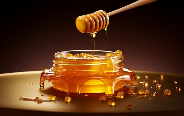 Gleaming Honey Ingredient App Icon Recipe Symbol Sweetness Generative AI