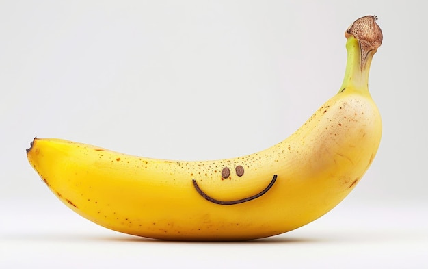 투명한 배경에 고립된 바나나의 빛나는 기쁨