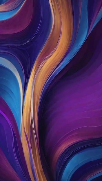 Gleaming wavy blue and purple abstract background