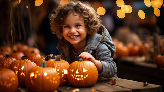 gleeful gourds children's joy in decorating pumpkins