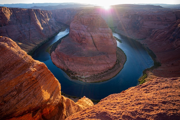 Glen Canyon. Horseshoe Bend, Page, Arizona. Horse Shoe Bend on Colorado River, Grand Canyon.