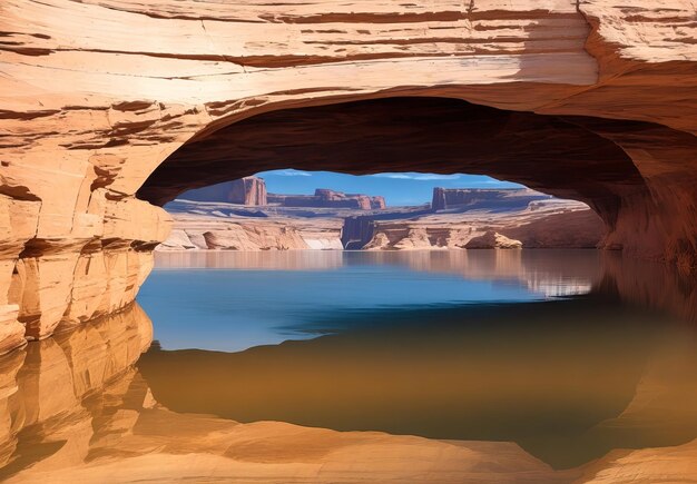 Glen Canyon National Recreation area Alstrom point at sunset Travel concept