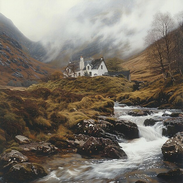 Photo glen etive scotland cottage