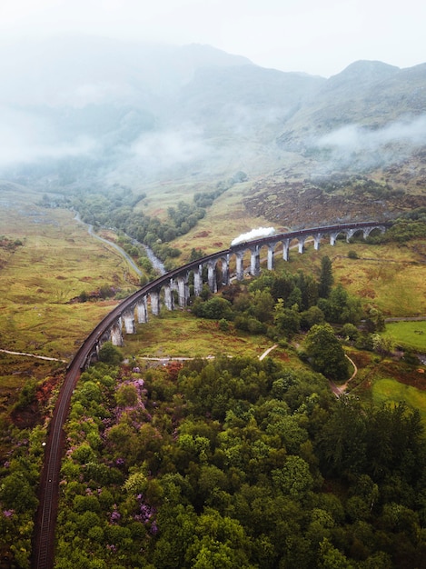 Glenfinnan Viaduct railway in Inverness-shire, Scotland