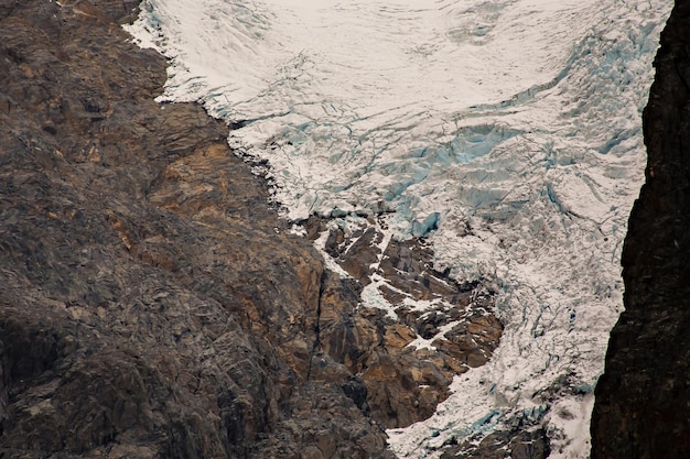 Gletsjer bij Fitz Roy-bergketen, El Chalten, Argentinië