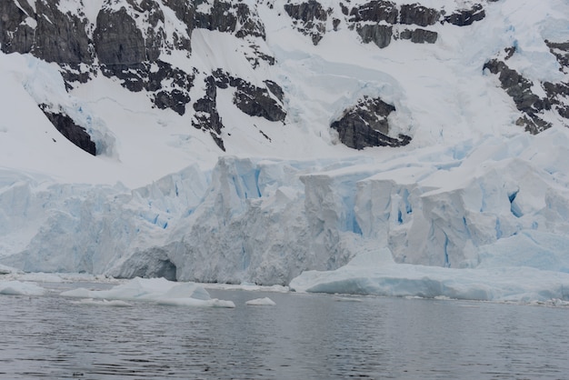 Foto gletsjer in antarctica