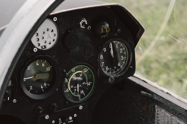 Glider aerometric instrument panel of aircraft