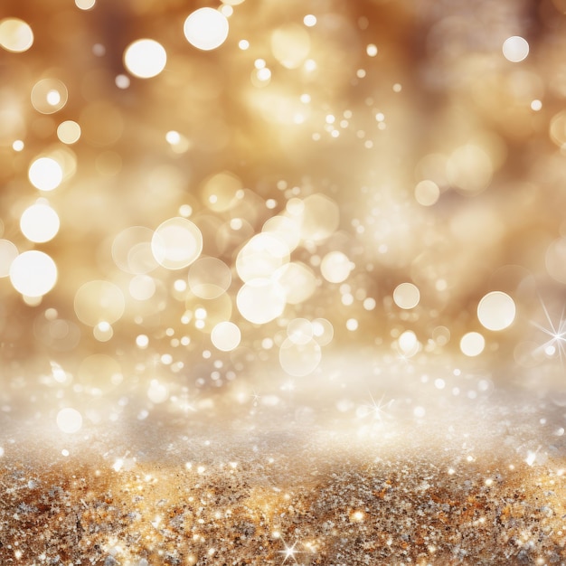 Glimmering White Gold A Sparkling Christmas Background