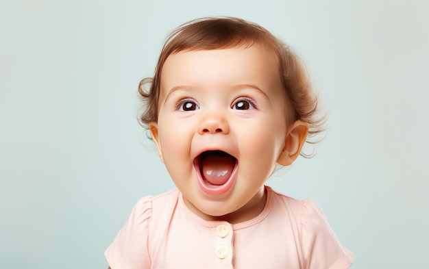 Photo a glimpse into baby39s radiant moments isolated on transparent background