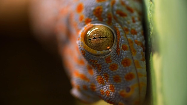 Glimpse into the Mesmerizing World of a Reptile's Eye