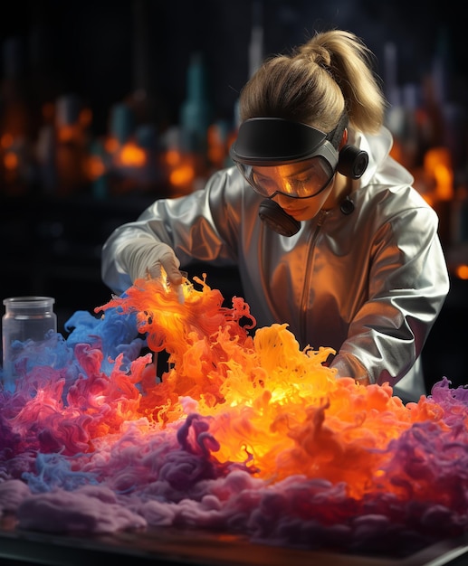 Premium Photo A Glimpse into the World of Dye Synthesis
