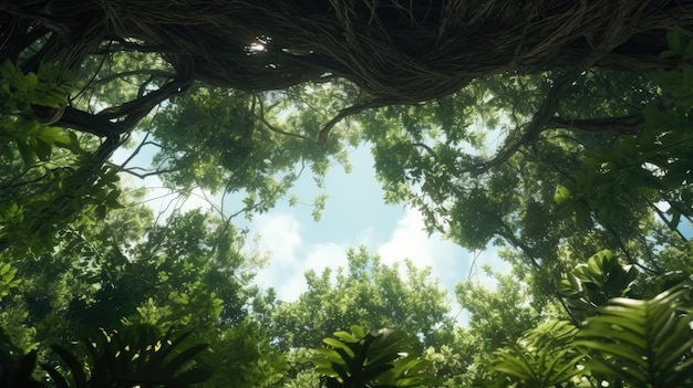 A glimpse of paradise the dry season canopy